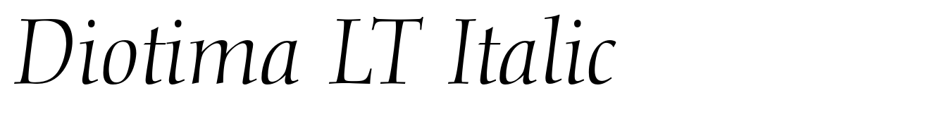 Diotima LT Italic